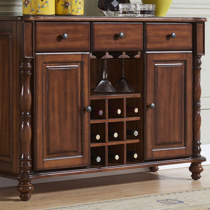 Buffet en bois de noyer massif