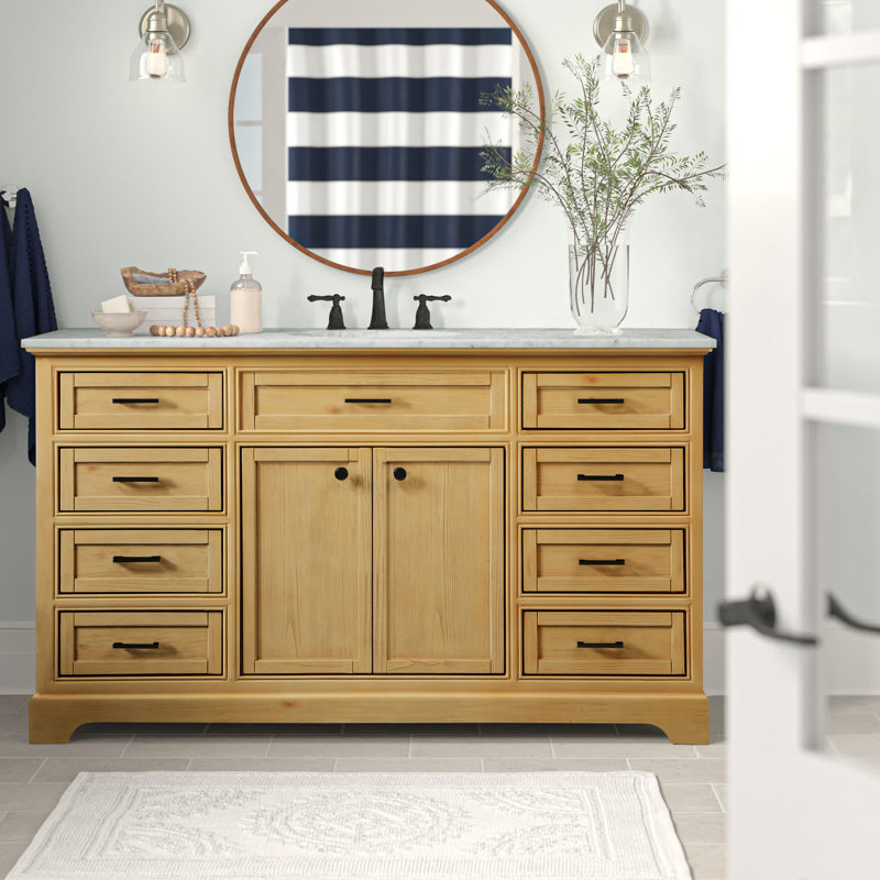Ensemble de meuble-lavabo simple 60 po Hermes, Naturel