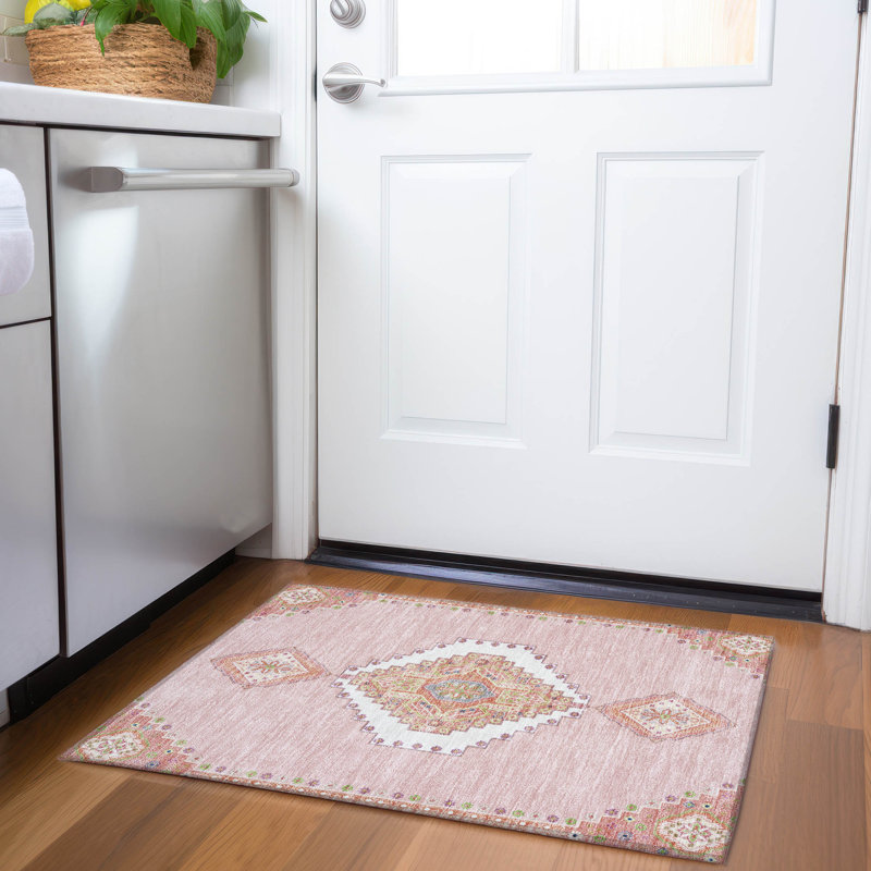 Premium Machine Washable Guada AMF1014 Oriental Rug, Rectangle 1'8" x 2'6"