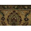 Tapis carré classique noir et beige Agra avec motif détaillé 6 pi x 6 pi