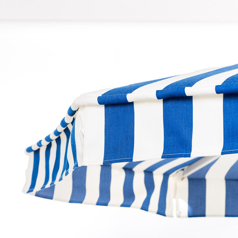 Parasol de marché, Bleu / blanc