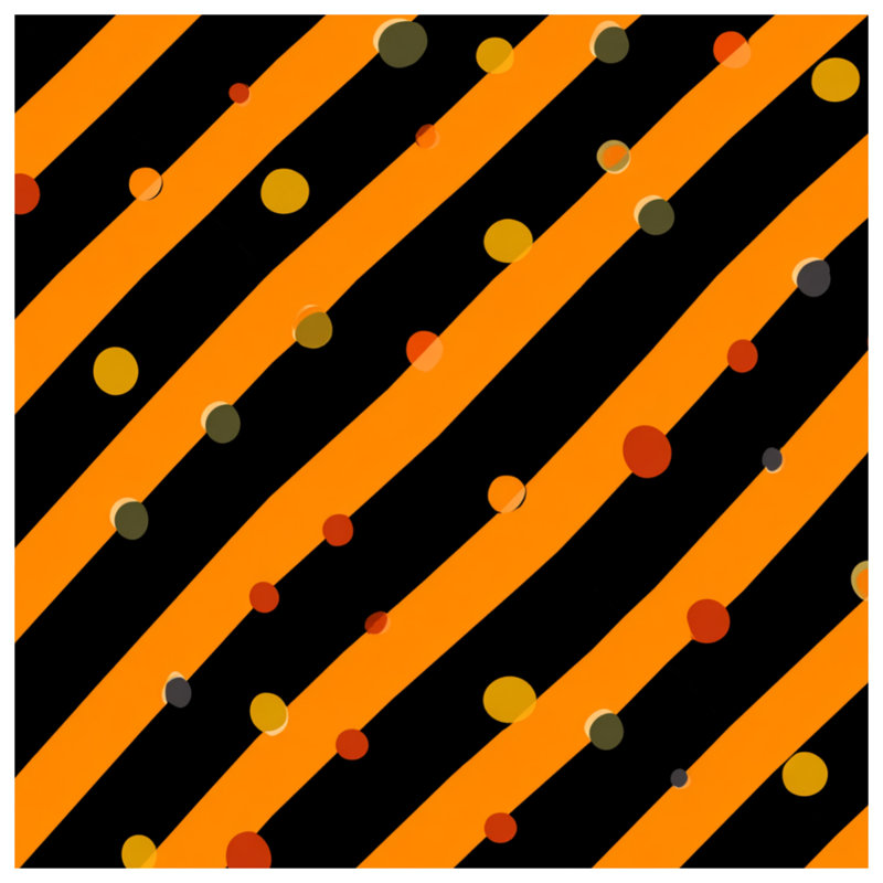 Jeté en molleton à rayures orange - Jeté à motif pour canapés ou lits, L 50 po x H 60 po