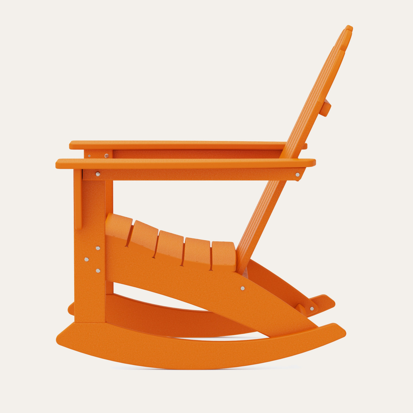 POLYWOOD® Vineyard Rocking Adirondack Chair, Tangerine