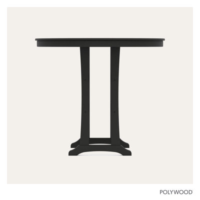 Nautical Trestle  Round Bar Table