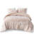 King/ King Comforter - Warm And Backing Pink Crushed Velvet