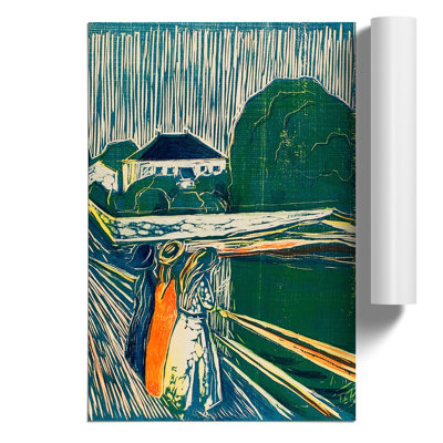 The Girls On The Bridge by Edvard Munch - No Frame Painting