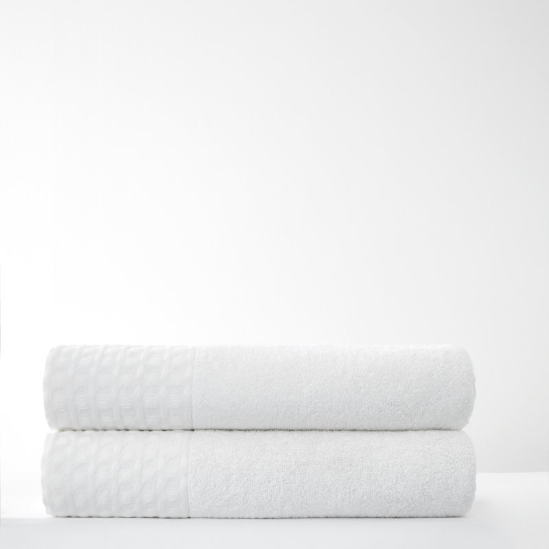 Plush Bath Sheet, White