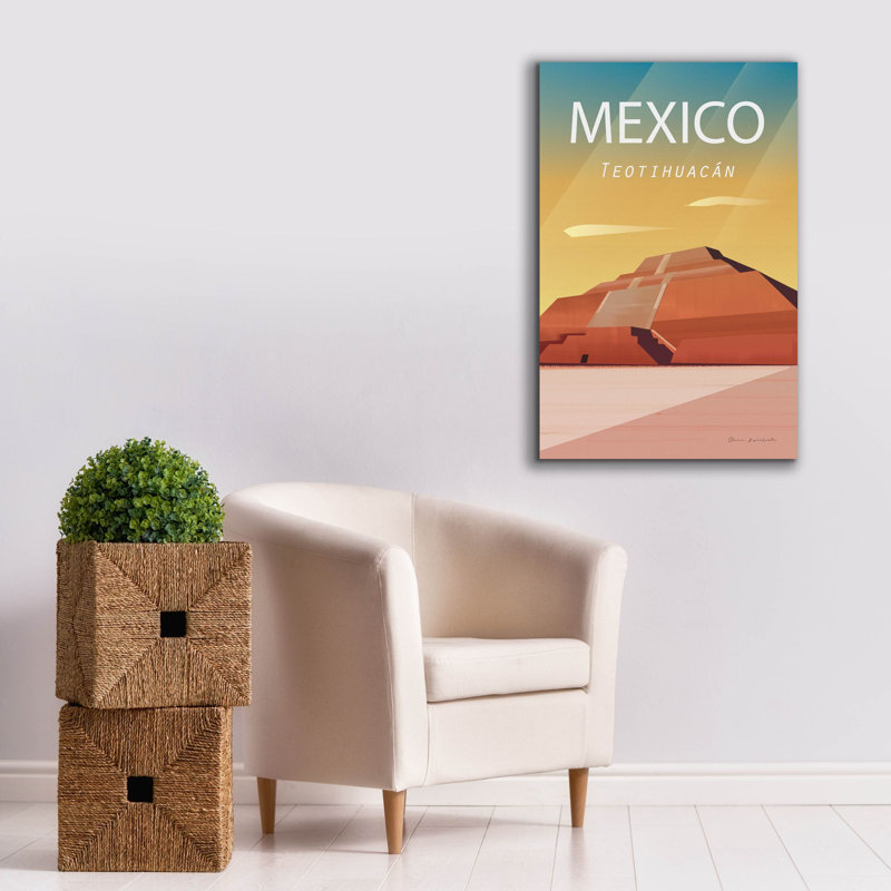 «Epic Graffiti» «Mexico» par Omar Escalante, art mural sur toile, 26 po x 40 po