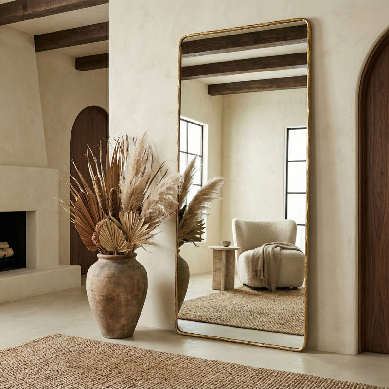 Jessa 72" Standing Brass Mirror