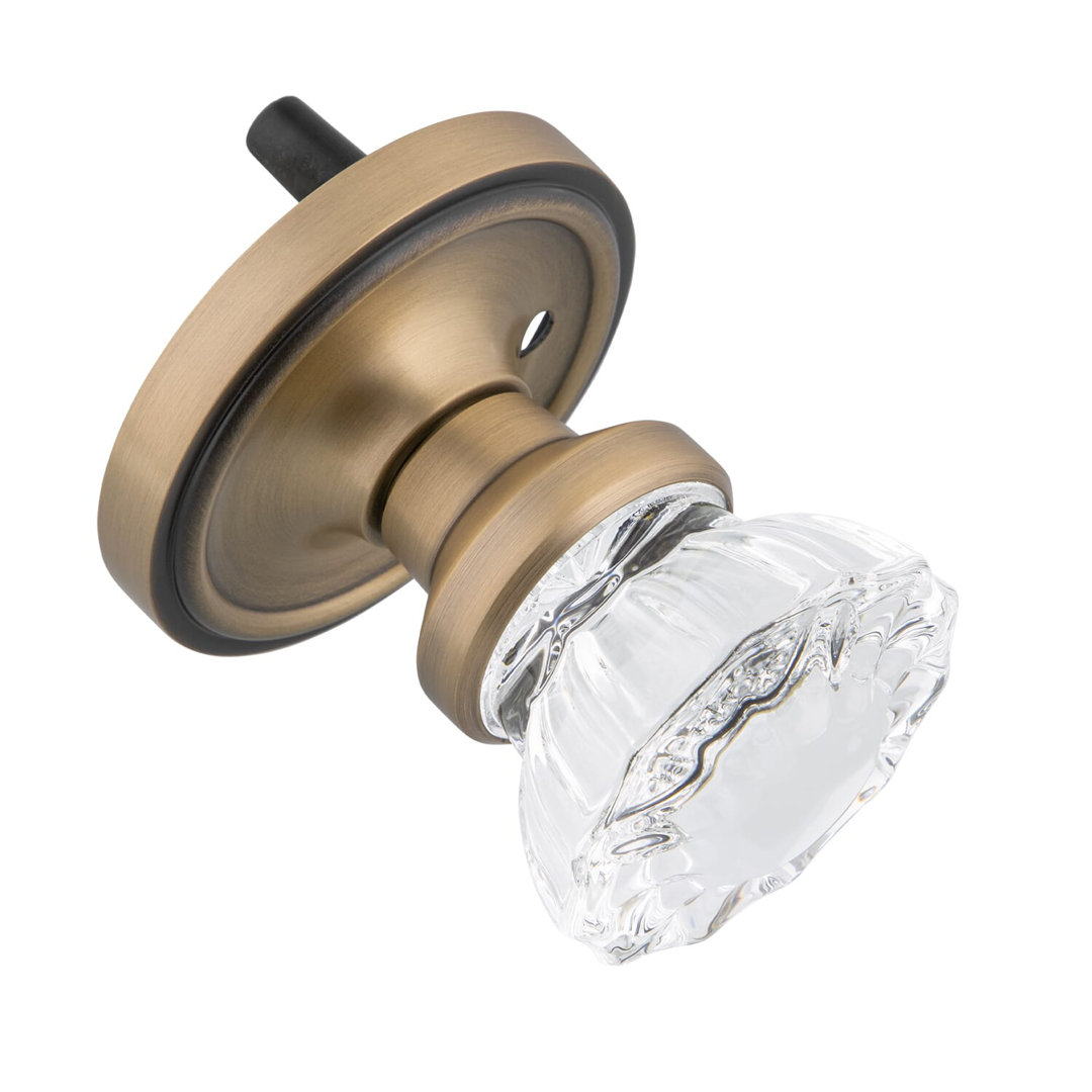 Classic Rosette with Crystal Door Knob Nostalgic Warehouse