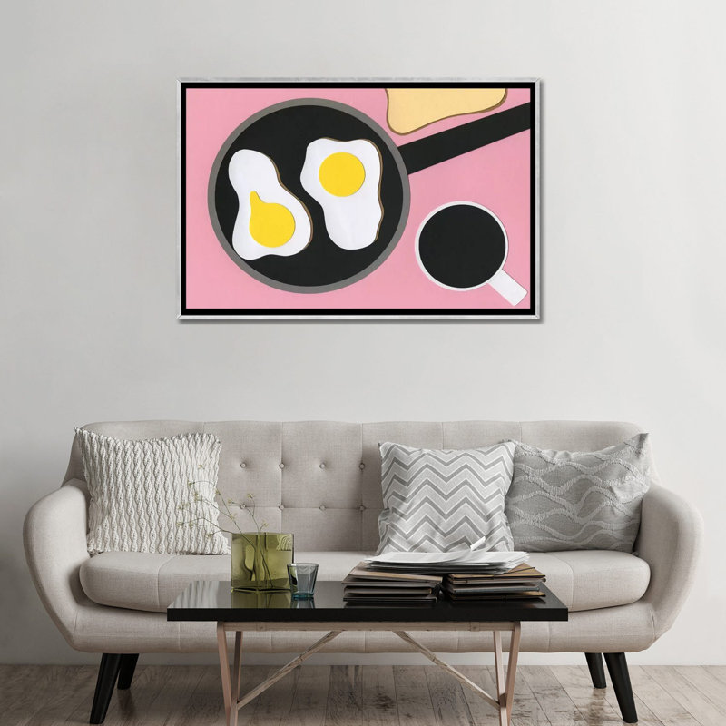 «Mr. D'z Breakfast», reproduction d'art sur toile encadrée, H 32 po x l 48 po, Toile à cadre flottant sans passe-partout