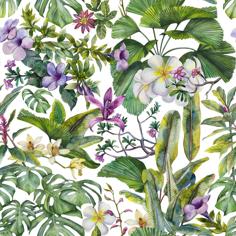 Itzak Peel & Stick Floral Wallpaper, 2.08' W x 10.42' L