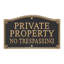 Private Property No Trespassing Garden Sign