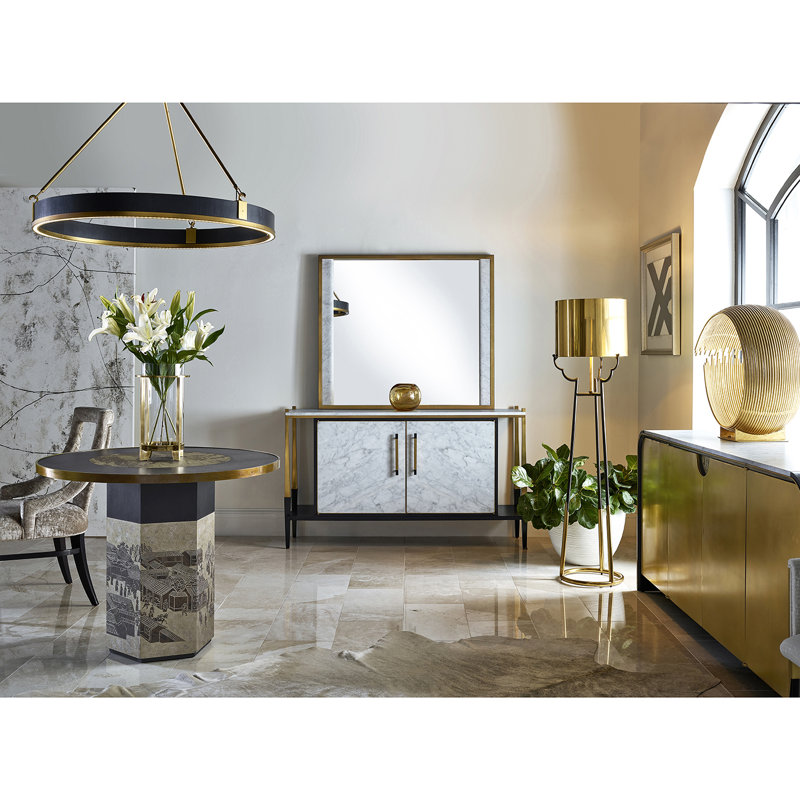 Fusion Flat Marble Wall Mirror