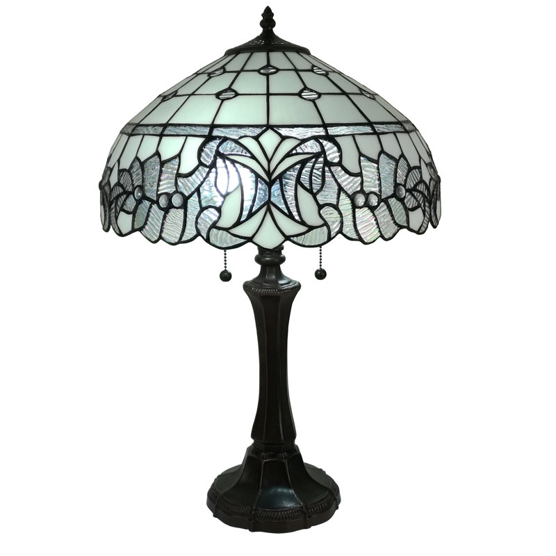 Sarvis Metal Table Lamp, White/Black