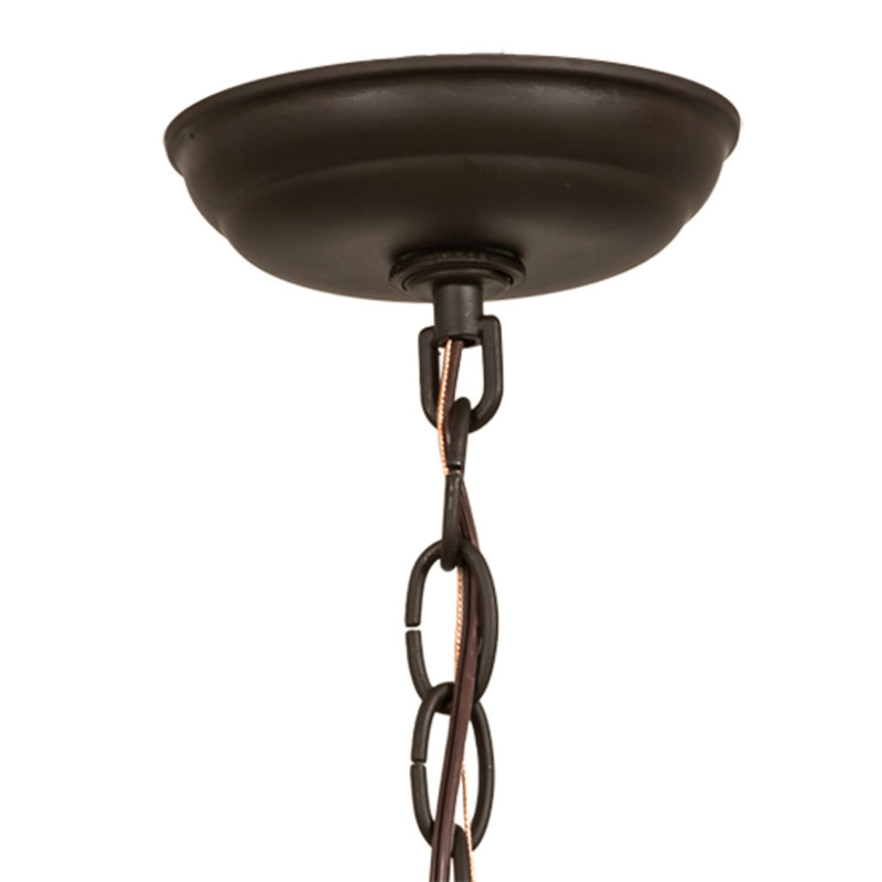 Luminaire suspendu géométrique en bronze huilé à 1 lumière Brijender