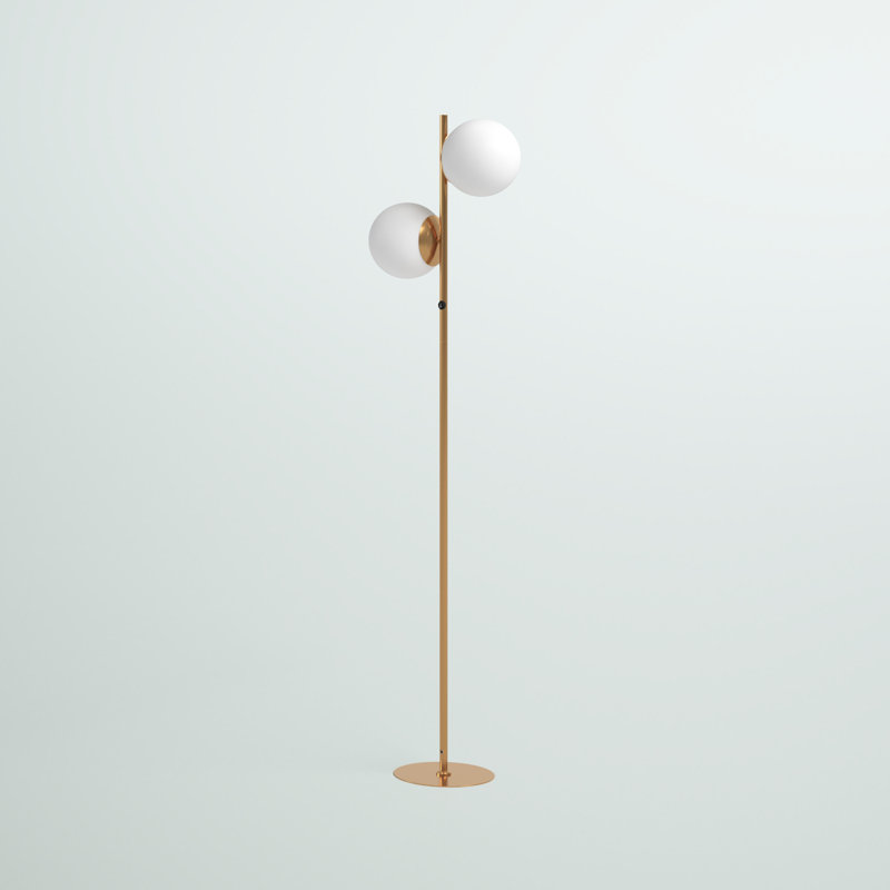 Skipworth 66.75'' Tree Floor Lamp, Aged Brass
