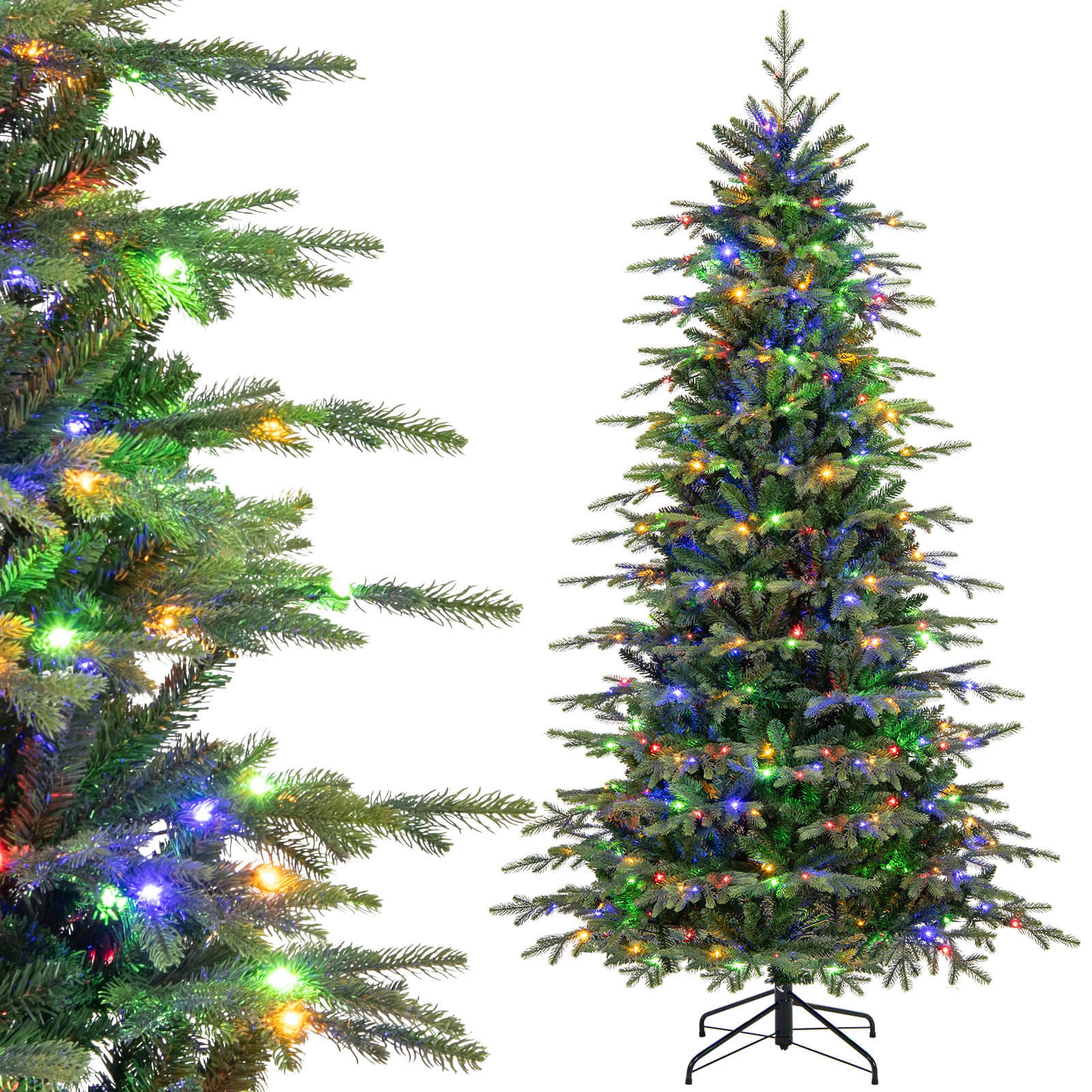 9' Pre-Lit Christmas Tree, 7.5'