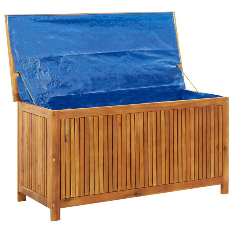 Boîte de rangement pour l'extérieur vidaXL, boîte de terrasse, bois d'acacia massif