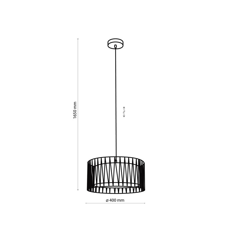 Ainagul 1 - Light Stainless Steel Drum Pendant