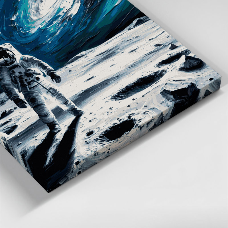 «Space Apollo mission», photographie sur toile grise, H 12 po x l 12 po
