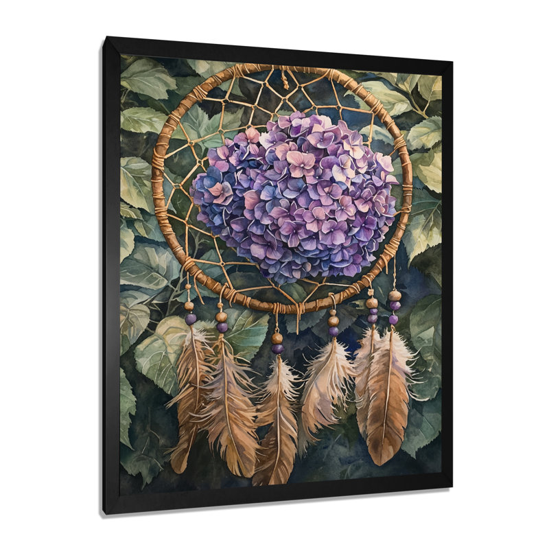 Altheimer - Floral Canvas Wall Art, Reproduction encadrée d'une seule photo, Noir, H 20 po x l 12 po