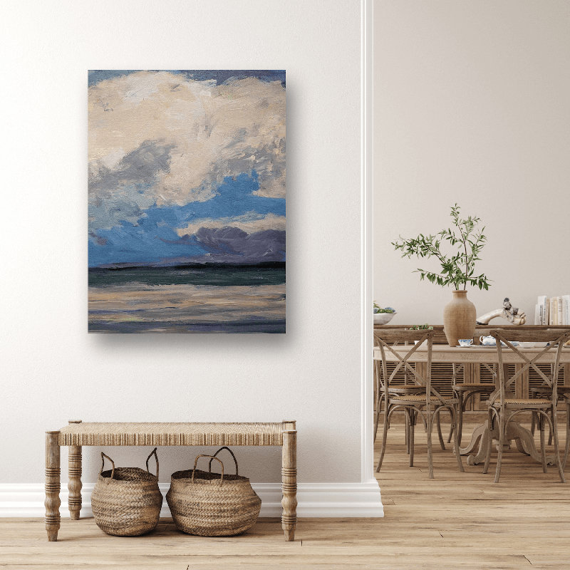 Celadon III by John Beard, 48" H x 36" W x 1.5" D, Wrapped Canvas
