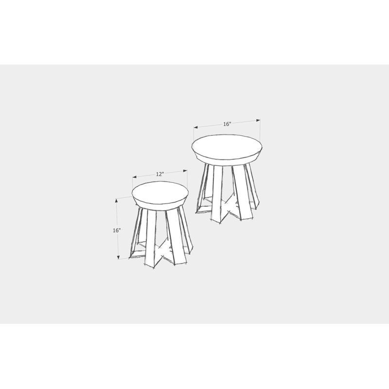 ARS Solid Wood Top End Table, Purple, Oak