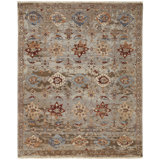 Leylan Wool Oriental Area Rug in Brown