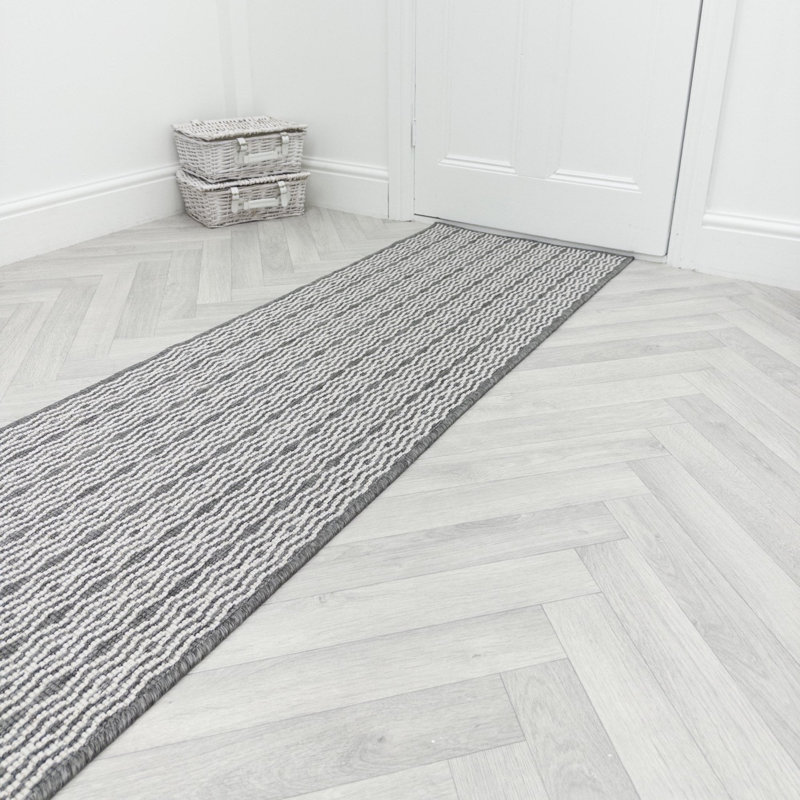 Runner Striped Flatweave Area Rug, Runner 60 x 150 cm