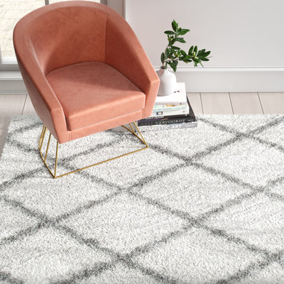 Darryll Moroccan Shag Performance Off-White Area Rug