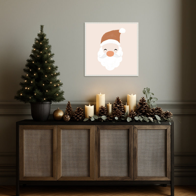 Père Noël par Orara Studio, reproduction d'art sur toile encadrée, H 22 po x l 22 po