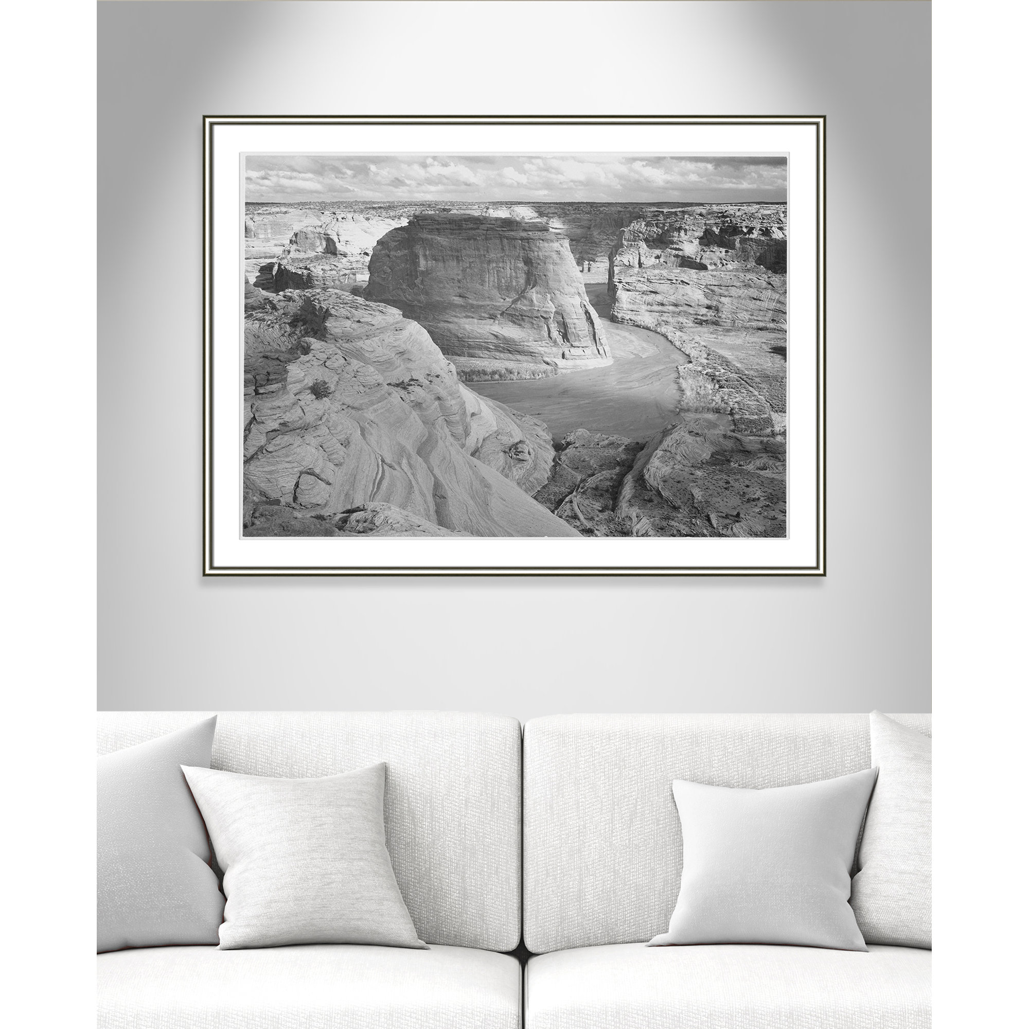 Canyon De Chelly Arizona 2 by Adams, Silver, 30.75" H x 42.75" W x 0.88" D