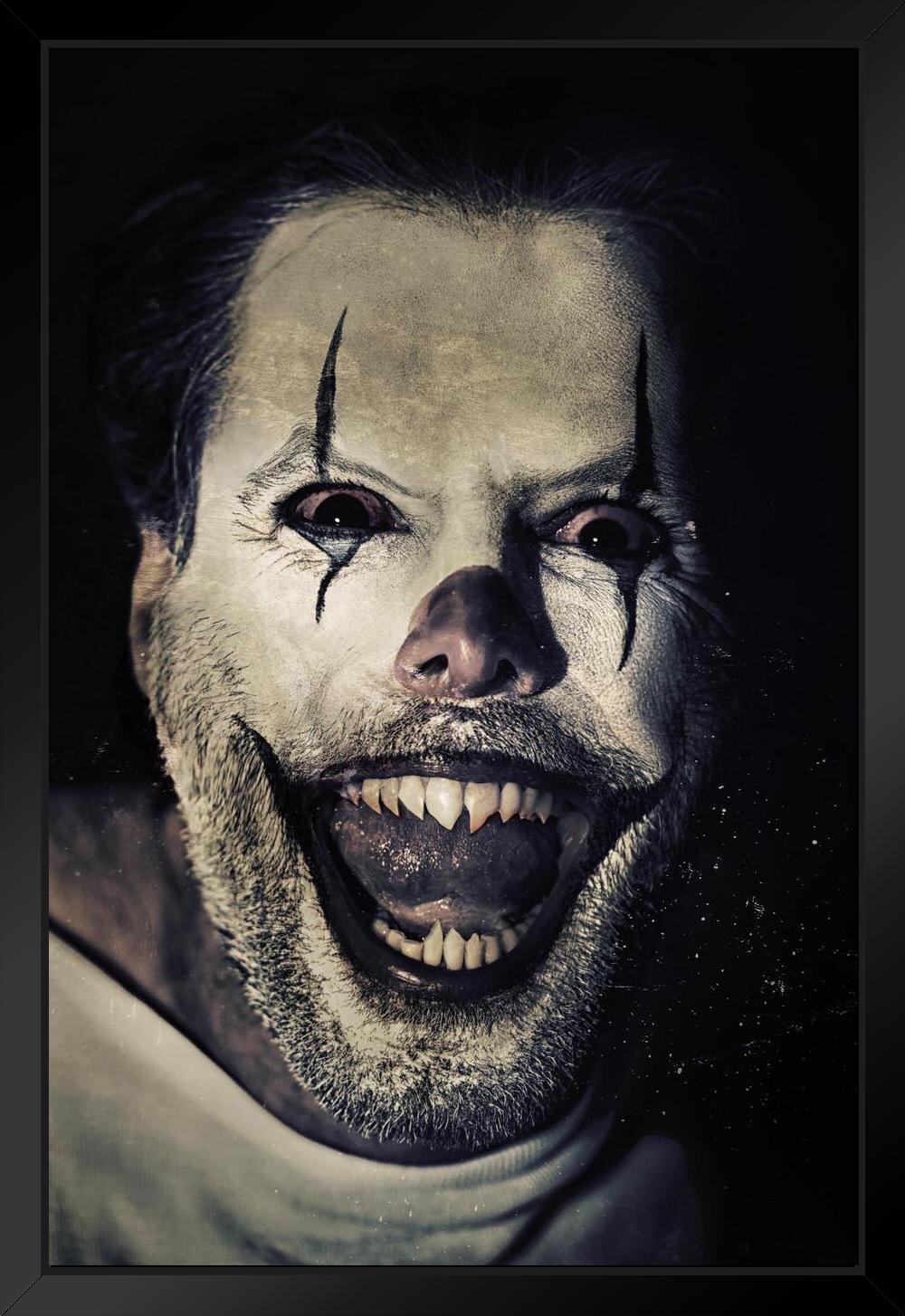 Vector Illustration Of Face Evil Killer Clown Digital Art by Dean  Zangirolami - Pixels