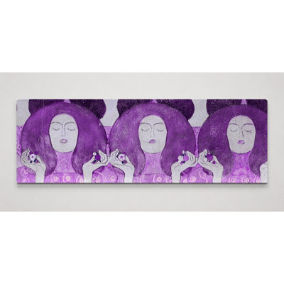 Beethoven Frieze – The Longing for Happiness (1902) — Panoramic Canvas Wall Art