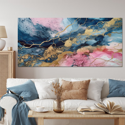 Exploring The Depths Of Pink Geode IV - Abstract Marble Wall Art