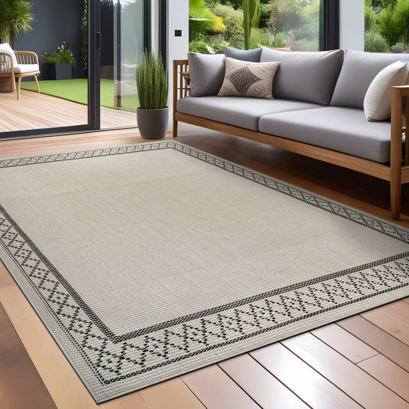 Tapis intérieur / extérieur, Ivoire ivoire, Rectangle 9 pi x 12 pi