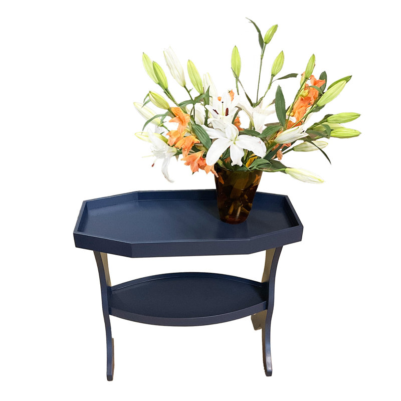 Lozere Tray Top End Table, Midnight Blue