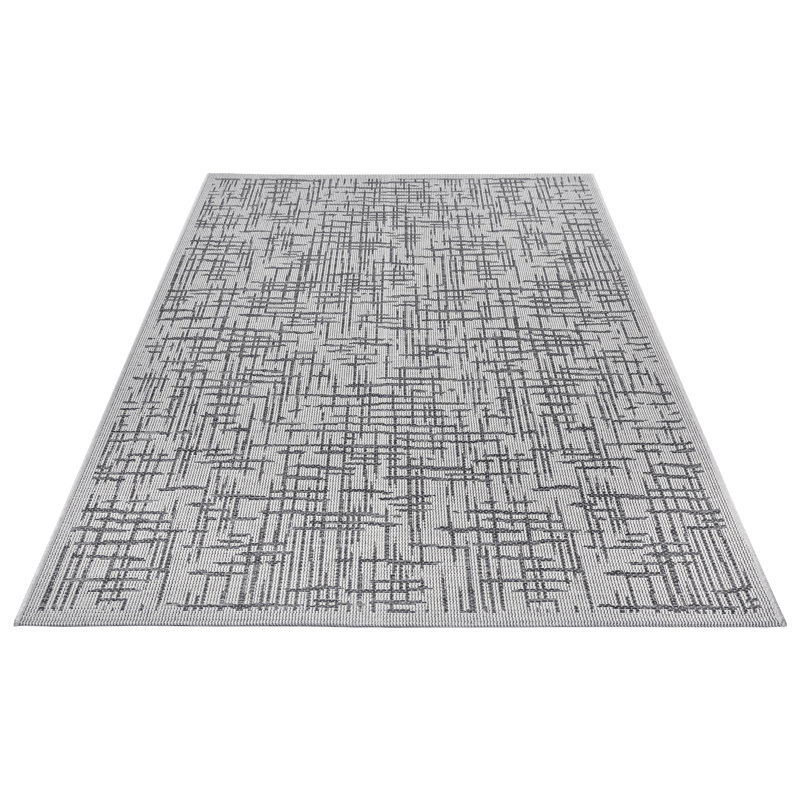Telu Flatweave Beige/Grey Rug, Rectangle 76 x 150 cm