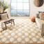 Tapis géométrique en laine tissé à la main Emek-186343759