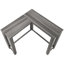 Console d'appoint grise moderne pour petits espaces - Table étroite avec plateau stable, style contemporain, idéale pour une entrée ou un salon.