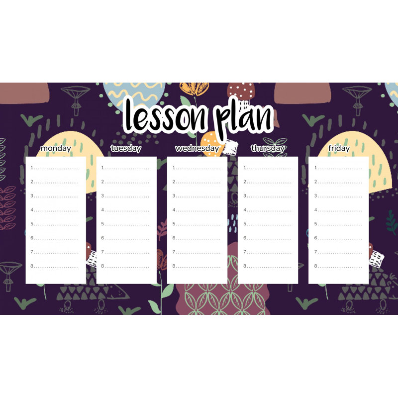 Magnetic Lesson Plan Drawn Hedgehogs