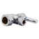 1/4-Turn Lever Handle Angle Stop Shut Off Valve, 1/2" IPS x 3/8" OD