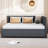 Gray Linen Upholstered Daybed With Trundle, Stable Bed Frame, No Need For Box Spring Full Sized In Needed Long-Term Use And Space Saving-1313128012