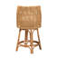 Tabouret de bar et de comptoir pivotant en rotin BhaGipuri 360-86454392