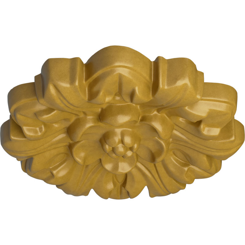 Médaillon de plafond Endurathane Shakuras, DO 9 po x P 1 3/8 po (convient aux auvents jusqu'à 1 3/8 po), fini de rêve de minuit peint à la main