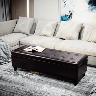 Banc de rangement avec repose-pieds Homcom