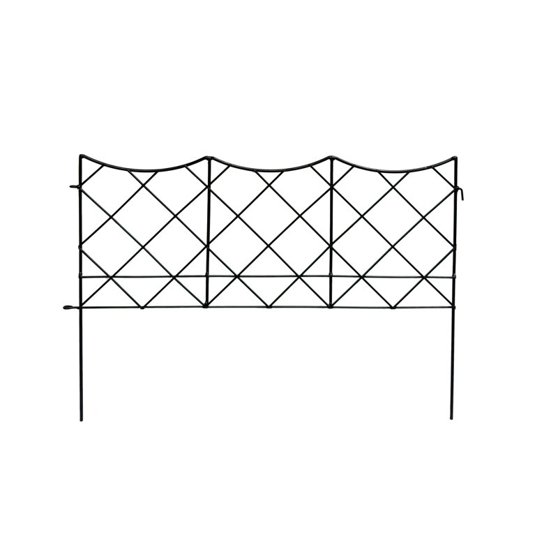 Bordure Crescent - ensemble de 3 rebords de jardin en acier fabriqués à la main