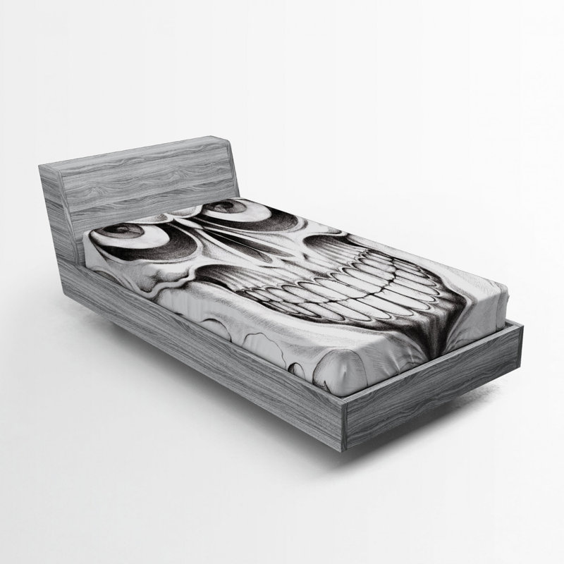 Drap-housse en microfibre Jour des Morts, Drap-housse de taille simple