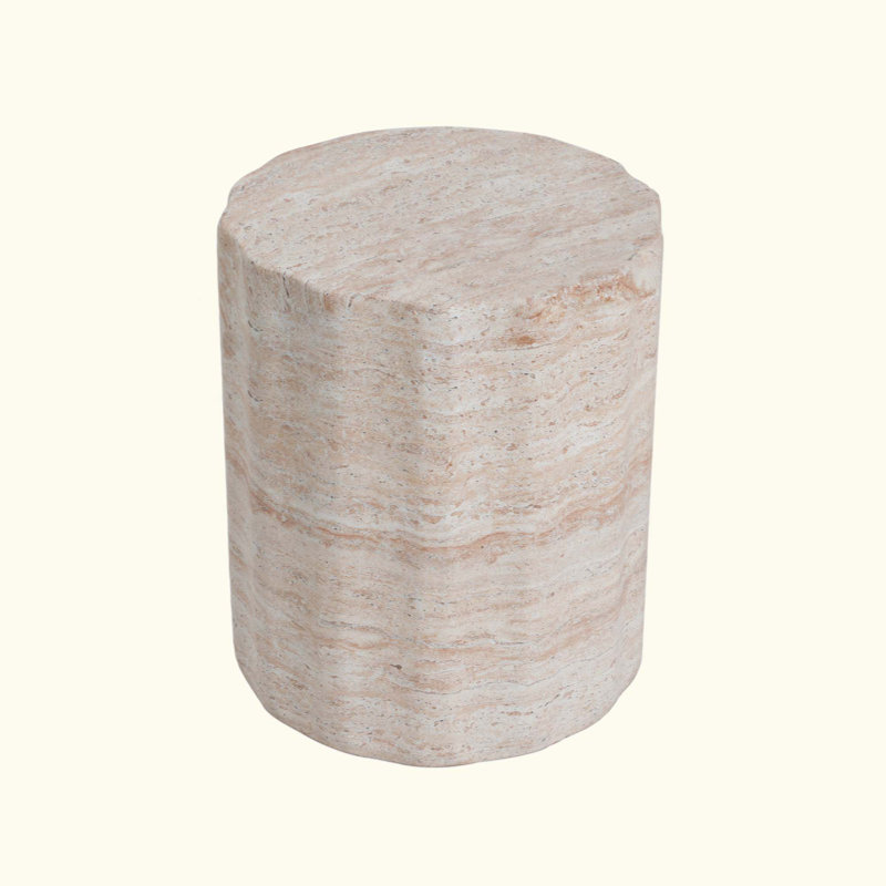 Table d'appoint d'extérieur / d'intérieur en béton léger